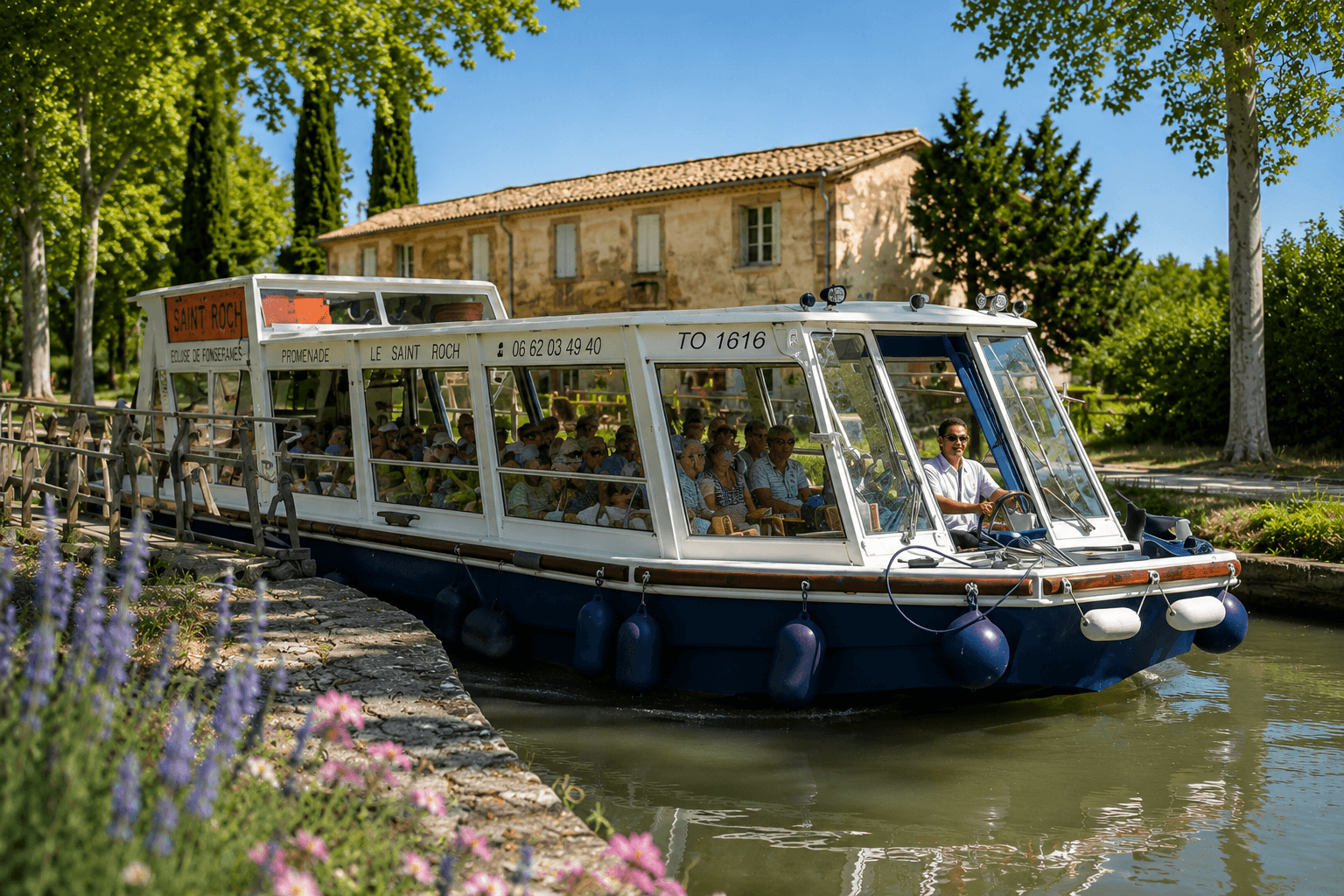 Les Balades du Saint Roch à Castelnaudary sur le Canal du Midi