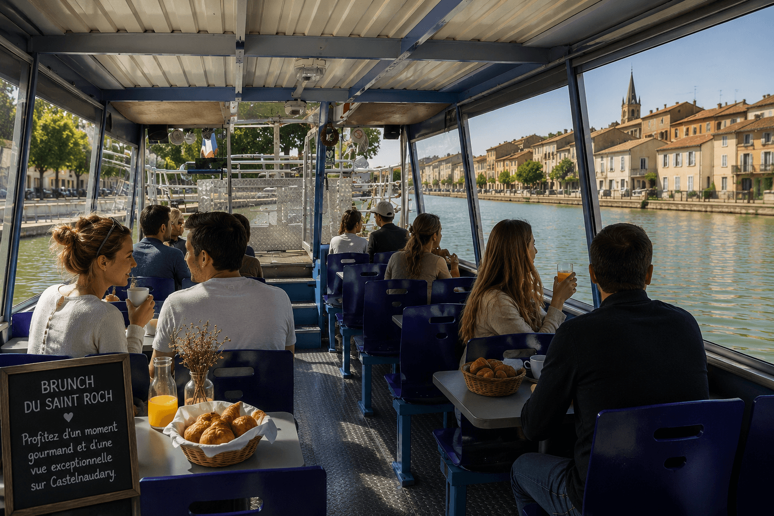 Les Brunchs du Saint Roch à Castelnaudary sur le Canal du Midi